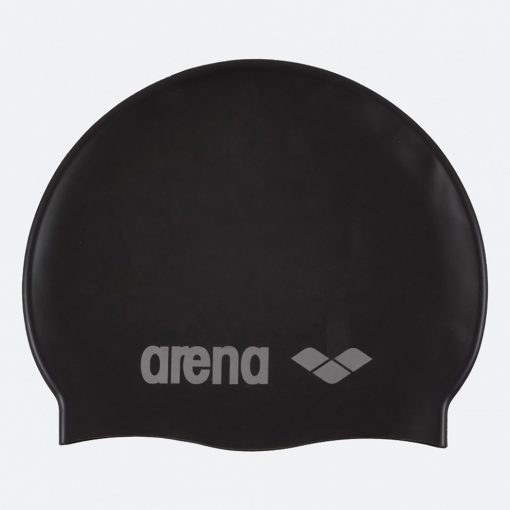 arena-classic-silicone-caps-black-silver