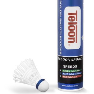 Μπαλάκια Badminton Προπόνησης Νάιλον, μεσαίας ταχύτητας (6 τμχ.)