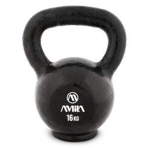 AMILA Kettlebell Cast Iron Rubber Base 16Kg