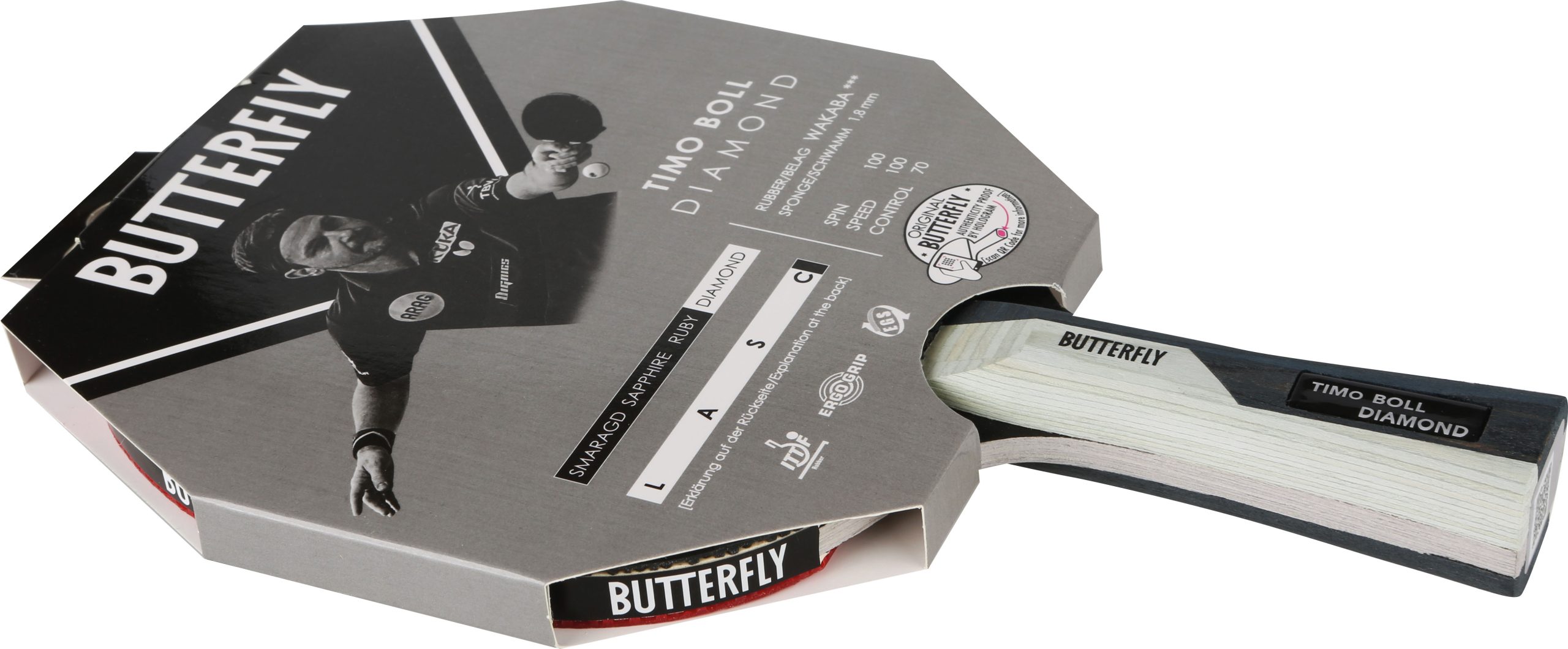 Ρακέτα Ping Pong Butterfly Timo Boll Diamond
