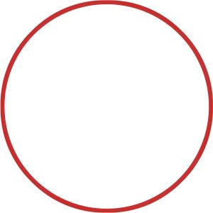 Χούλα-Χουπ HQ 70cm - Φ19mm - 280gr, Κόκκινο