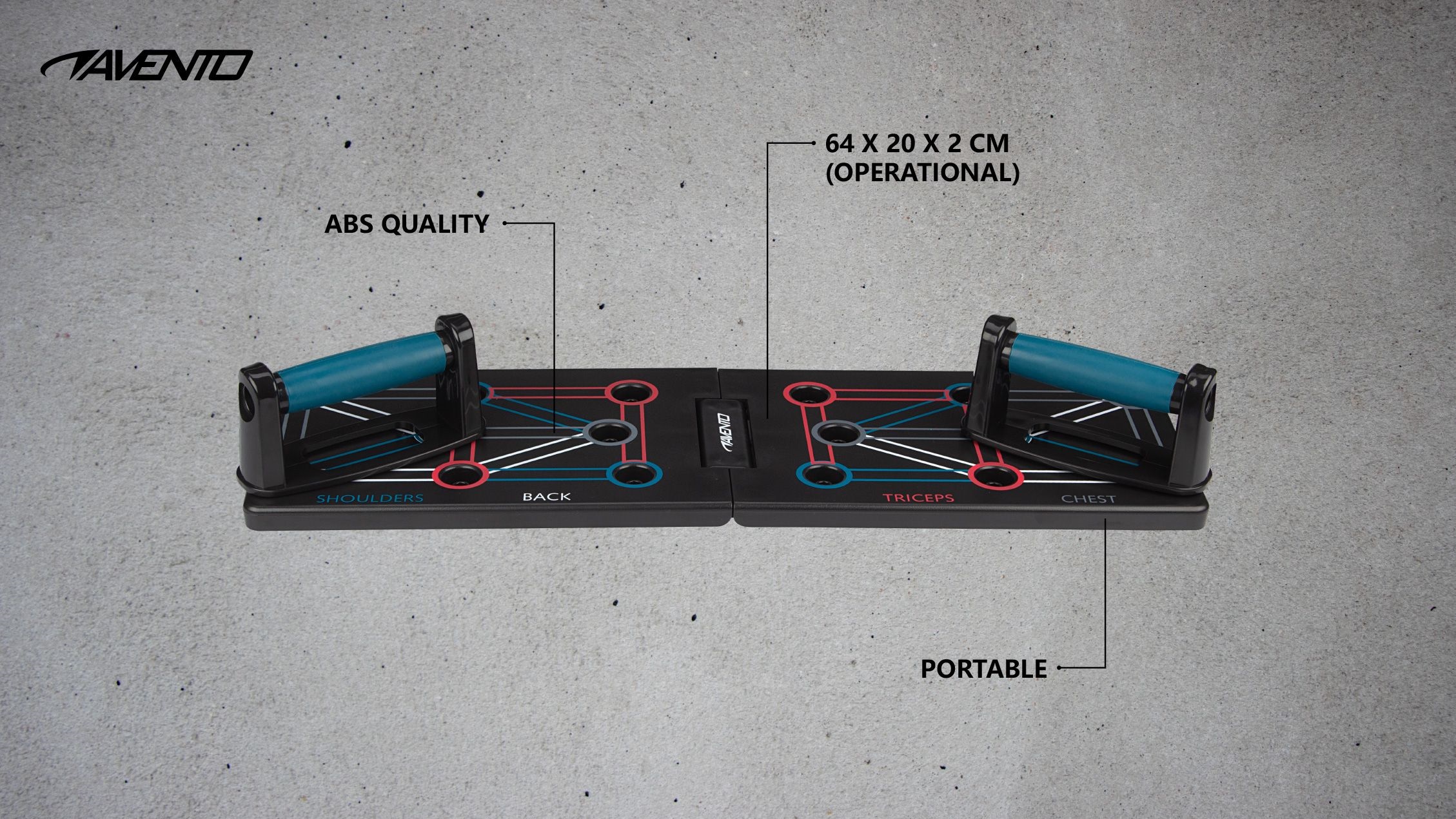 Avento Push-Up Board Πτυσσόμενο - Image 2