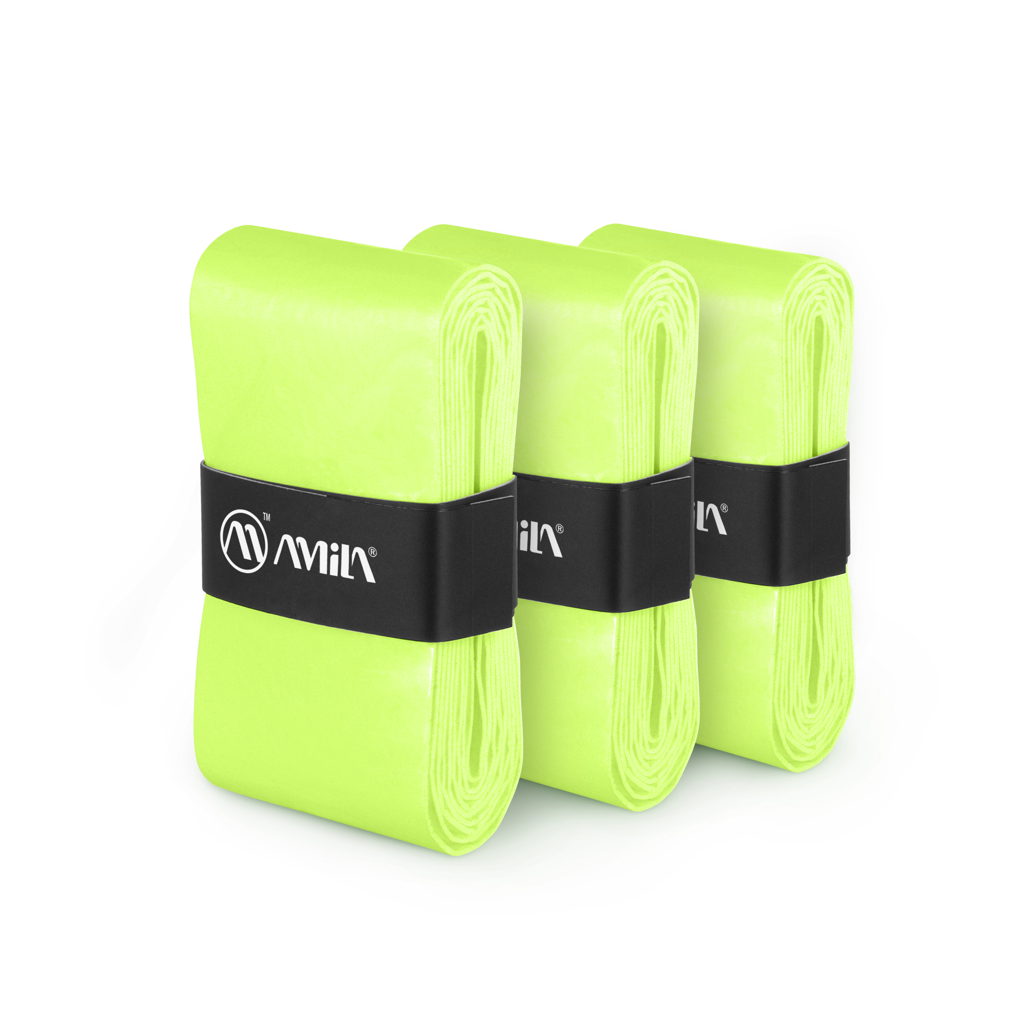 Ταινία Λαβής Ρακετών AMILA Overgrip Neon Green 3 Τεμ