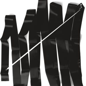 Κορδέλα Ρυθμικής Γυμναστικής 6m, Μαύρη