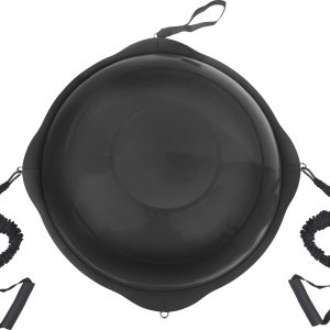 AMILA Balance Ball με Ξύλινη Βάση Mat Black 63cm