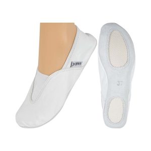 Παπούτσια Ενόργανης Γυμναστικής Δερμάτινα Λευκά, Νο28