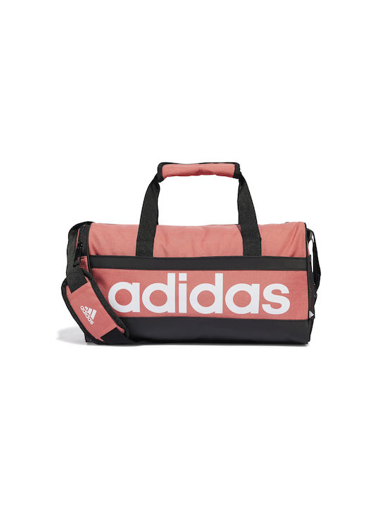 Adidas Linear Duffel XS Γυναικεία Τσάντα Ώμου για Γυμναστήριο Ροζ