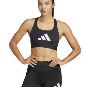 Adidas Powerreact Γυναικείο Αθλητικό Μπουστάκι Μαύρο