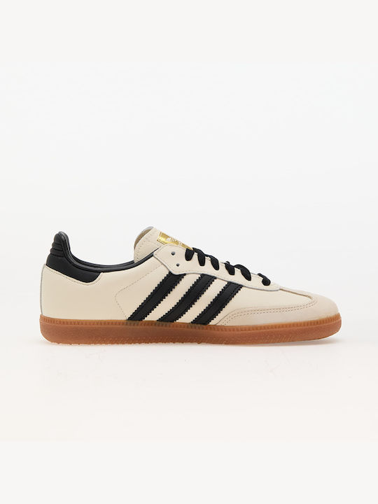 Adidas Samba OG Γυναικεία Sneakers Crew White / Core Black / Sand Strata