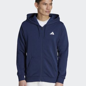 Adidas Club Teamwear Φούτερ με Κουκούλα Navy Μπλε