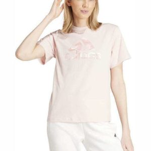 Adidas Camo Graphic Γυναικείο Αθλητικό T-shirt Ροζ