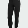Adidas Essentials Training Γυναικείο Cropped Κολάν Ψηλόμεσο Μαύρο