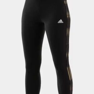 Adidas Training Γυναικείο Cropped Κολάν Μαύρο