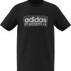 Adidas Παιδικό t-shirt μαύρο camo linear