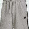 Adidas 3 Stripes Αθλητική Ανδρική Βερμούδα Γκρι