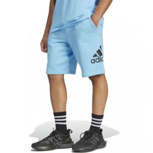 Adidas Essentials Big Logo French Terry Ανδρική Βερμούδα Light Blue