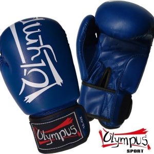 Olympus Sport Training III Γάντια Πυγμαχίας από Συνθετικό Δέρμα για Αγώνα Μπλε