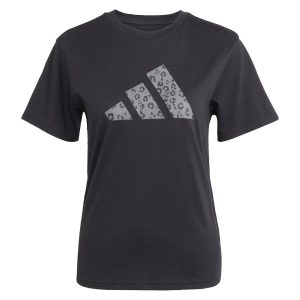 Adidas Graphic Γυναικείο Αθλητικό T-shirt Μαύρο