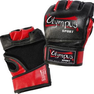 Olympus Sport Γάντια ΜΜΑ από Συνθετικό Δέρμα Μαύρα