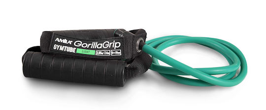 AMILA Gorilla Grip Λάστιχο Γυμναστικής Σωληνωτό Μαλακό με Λαβές Πράσινο - Image 4