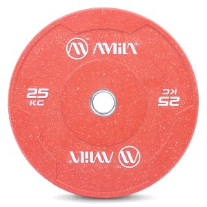 Δίσκος Color Bumper Plate Slim 50 mm 25 kg – Κόκκινο