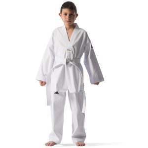 Taekwondo Στολή adidas ADI-START Άσπρο Ρεβέρ Πολυεστέρα – adiTS01Taekwondo Στολή adidas ADI-START Άσπρο Ρεβέρ Πολυεστέρα – adiTS01