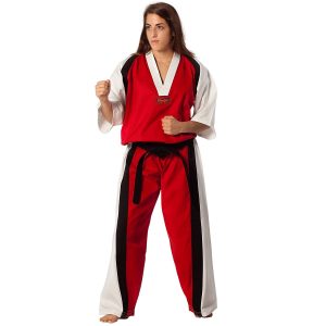 Στολή Semi Contact – Κόκκινη/Άσπρη με Μαύρη ΡίγαΣτολή Semi Contact – Κόκκινη/Άσπρη με Μαύρη Ρίγα