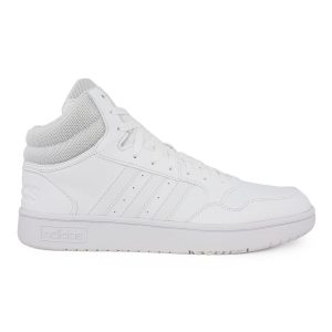 AdidasHoops 3.0 Mid Ανδρικά Μποτάκια Λευκά
