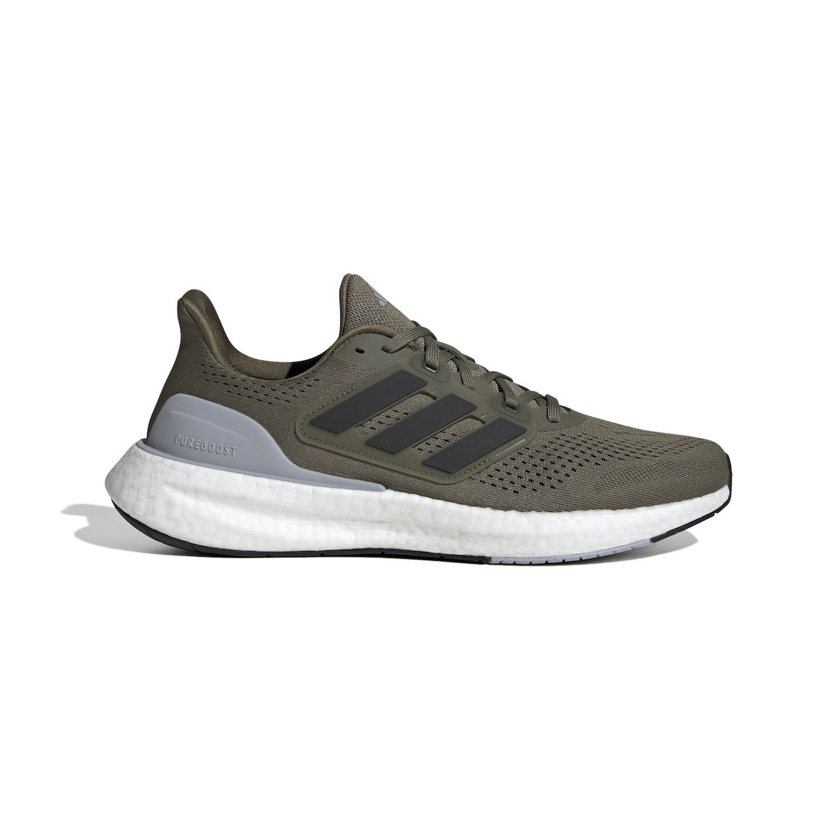 Adidas Pureboost 23 Ανδρικά Αθλητικά Παπούτσια Running Olive Strata / Core Black / Halo Silver