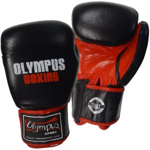 Πυγμαχικά Γάντια Olympus MUYATHAI Σχεδιασμό Μαύρο/ΚόκκινοΠυγμαχικά Γάντια Olympus MUYATHAI Σχεδιασμό Μαύρο/Κόκκινο