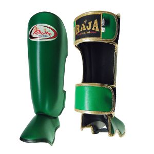 Shin Instep Guard Raja Leather ONE COLOR - GreenShin Instep Guard Raja Leather ONE COLOR - Green