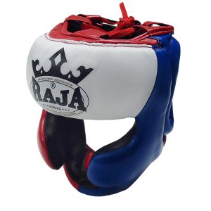 Κάσκα Raja Προστασία Μήλο και Σαγόνι Δέρμα Μπλε / Κόκκινο / ΆσπροΚάσκα Raja Προστασία Μήλο και Σαγόνι Δέρμα Μπλε / Κόκκινο / Άσπρο