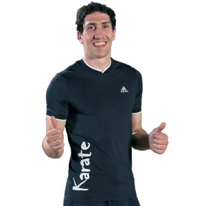 Κοντομάνικη Μπλούζα Adidas - ΚΑΡΑΤΕ Μπλε Μαρέν & ΛευκόΚοντομάνικη Μπλούζα Adidas - ΚΑΡΑΤΕ Μπλε Μαρέν & Λευκό