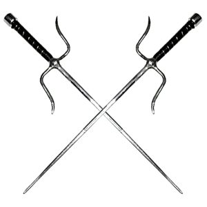 Sai Επιχρωμιωμένο Yin Yan Στρογγυλές ΆκρεςSai Επιχρωμιωμένο Yin Yan Στρογγυλές Άκρες