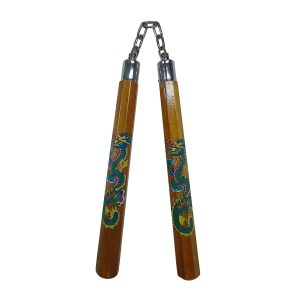 Nunchaku - Ξύλινο Πολύγωνο με Πράσινο ΔράκοNunchaku - Ξύλινο Πολύγωνο με Πράσινο Δράκο