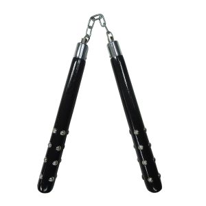 Nunchaku - Ξύλινο Μαύρο με Μεταλλικά ΚαρφιάNunchaku - Ξύλινο Μαύρο με Μεταλλικά Καρφιά