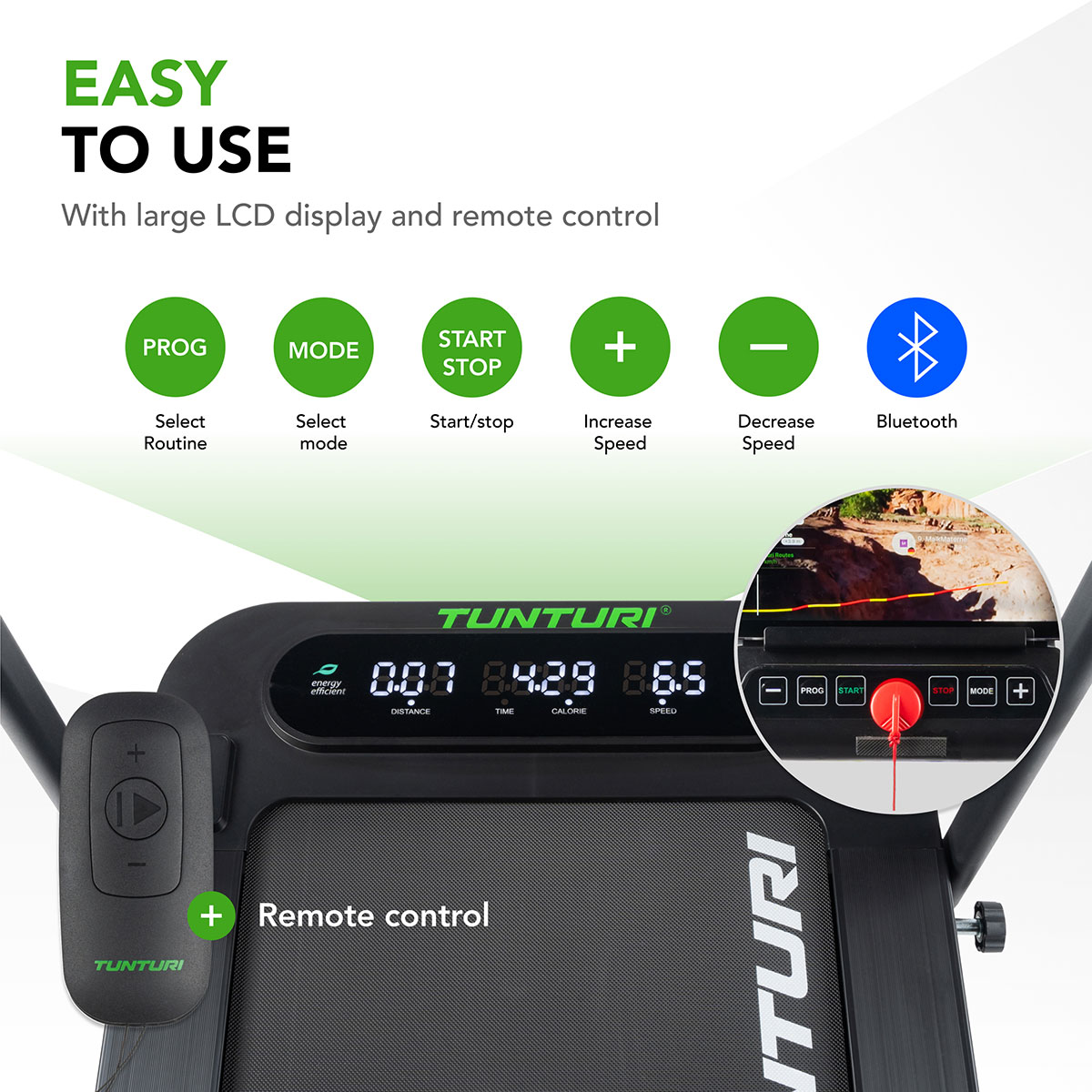 Tunturi Cardio Fit T5 Διάδρομος Γυμναστικής Walking Pad-ΑΜΕΣΑ ΔΙΑΘΕΣΙΜΟ - Image 11