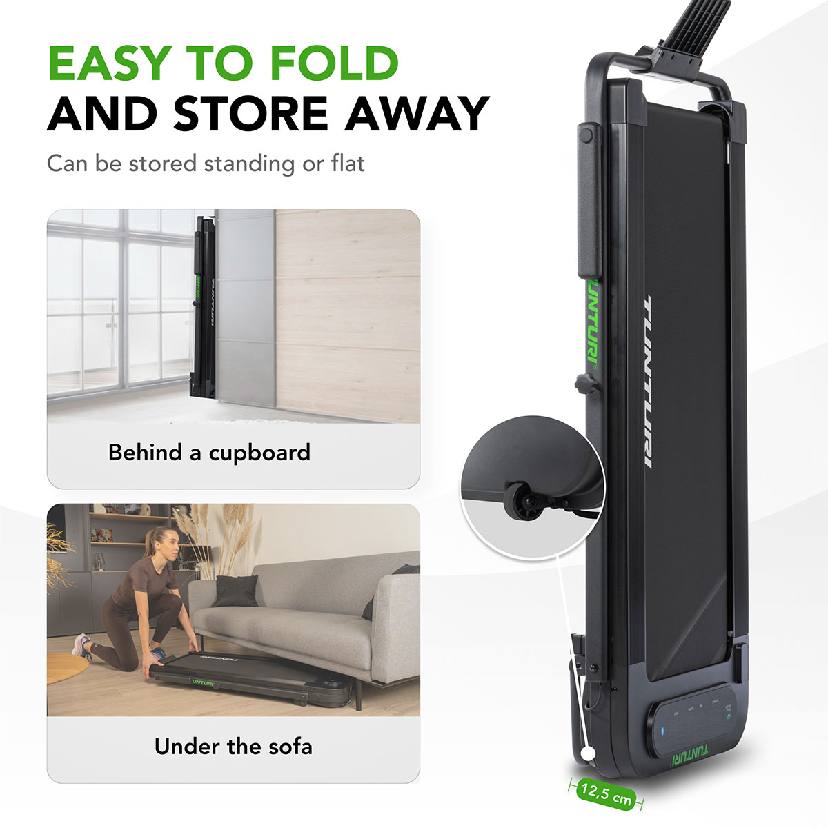 Tunturi Cardio Fit T5 Διάδρομος Γυμναστικής Walking Pad-ΑΜΕΣΑ ΔΙΑΘΕΣΙΜΟ - Image 5