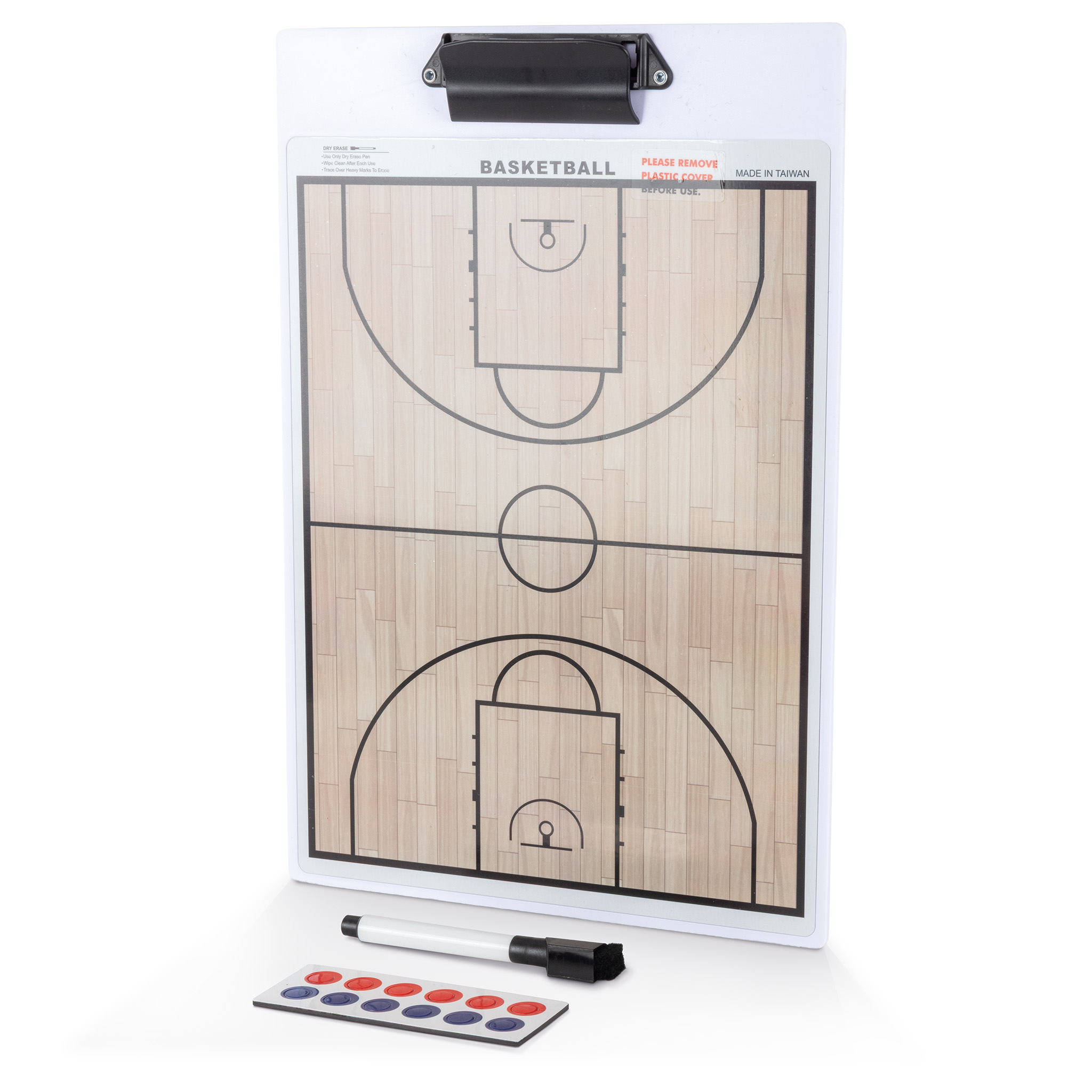 Ταμπλό Προπονητή Basket Διπλής Όψης Μαγνητικό 25,0x37,0 cm - Image 2