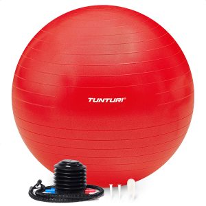Tunturi Μπάλα Gymball 65cm Κόκκινη Anti Burst