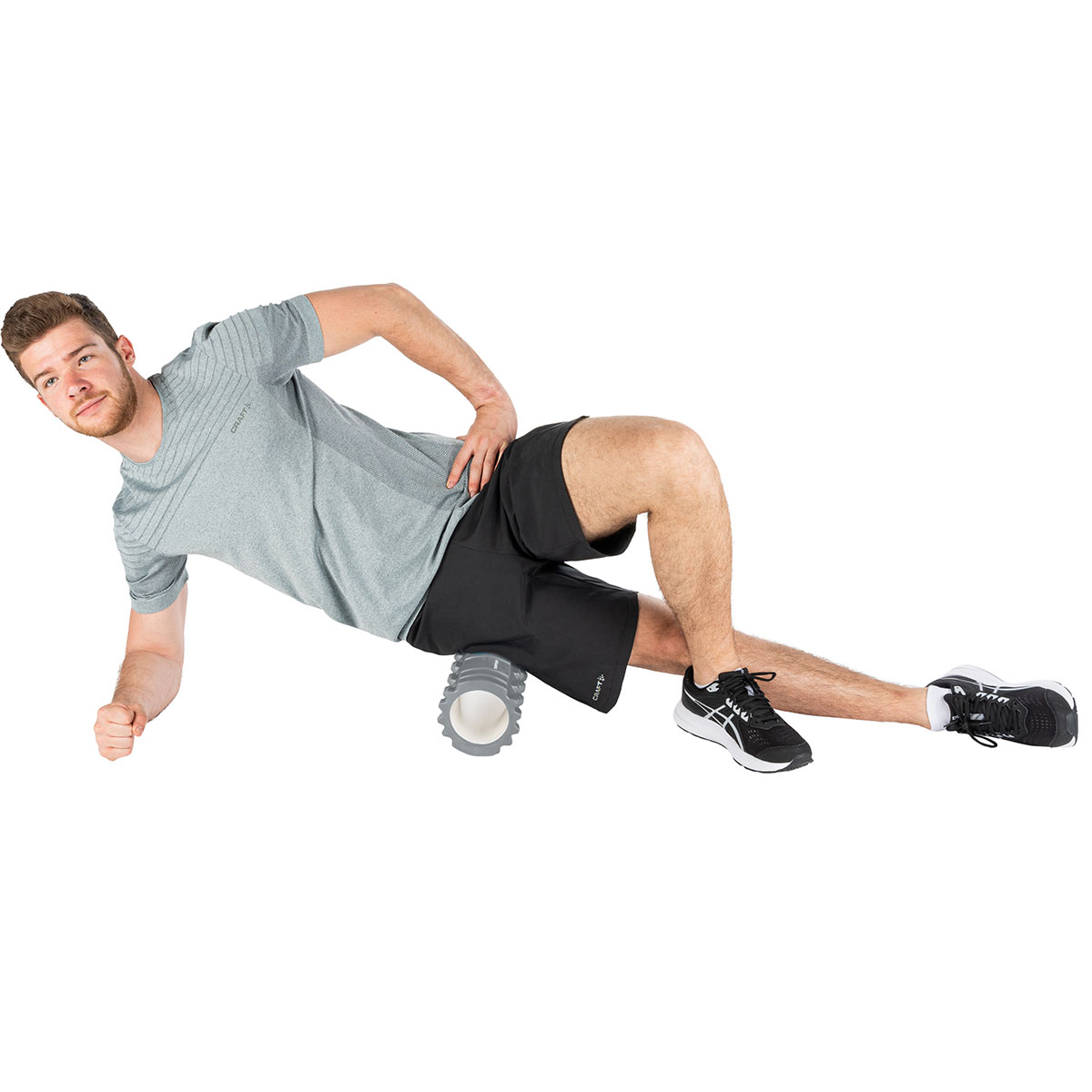 Tunturi Yoga Grid Foam Roller 33cm Γκρι - Image 11