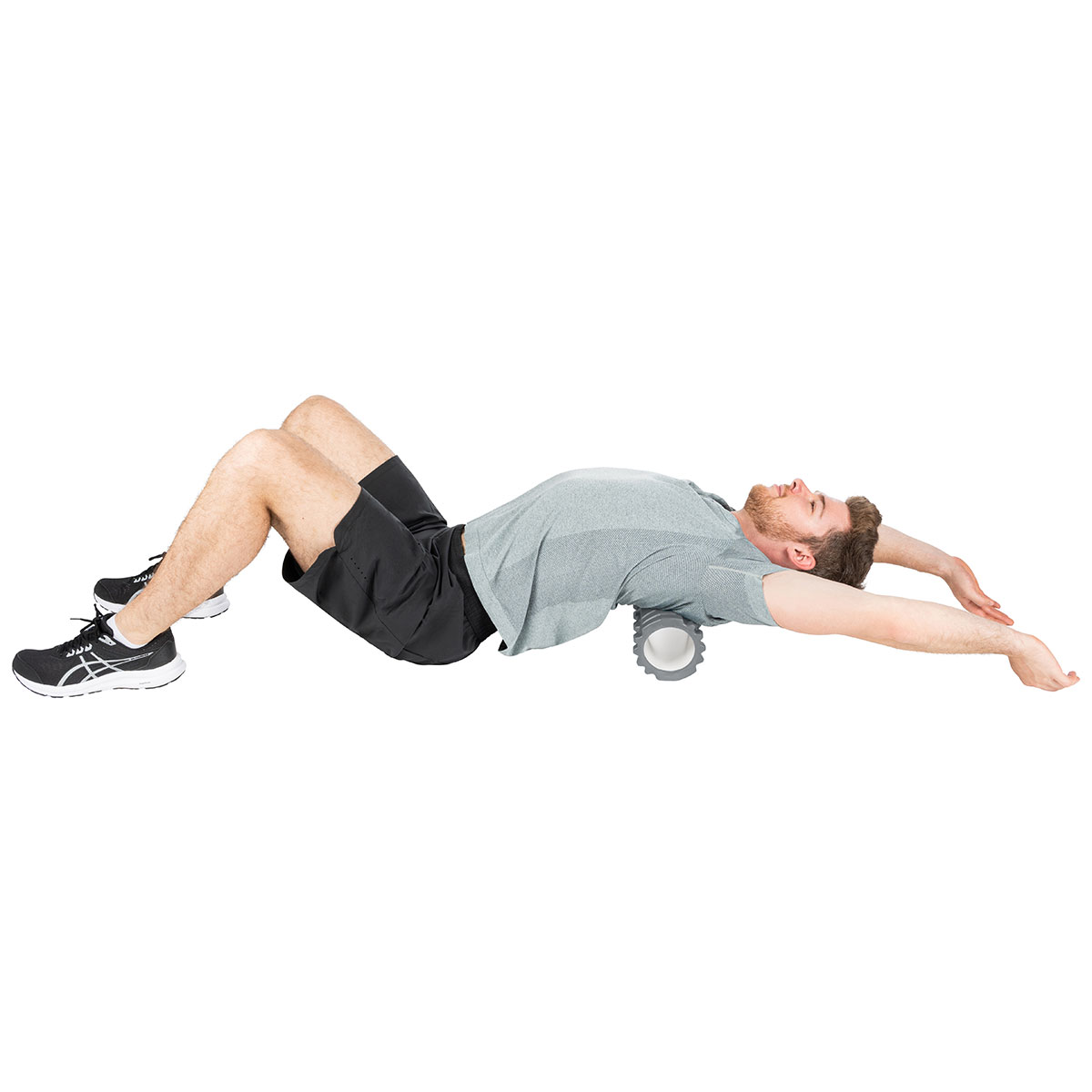 Tunturi Yoga Grid Foam Roller 33cm Γκρι - Image 21