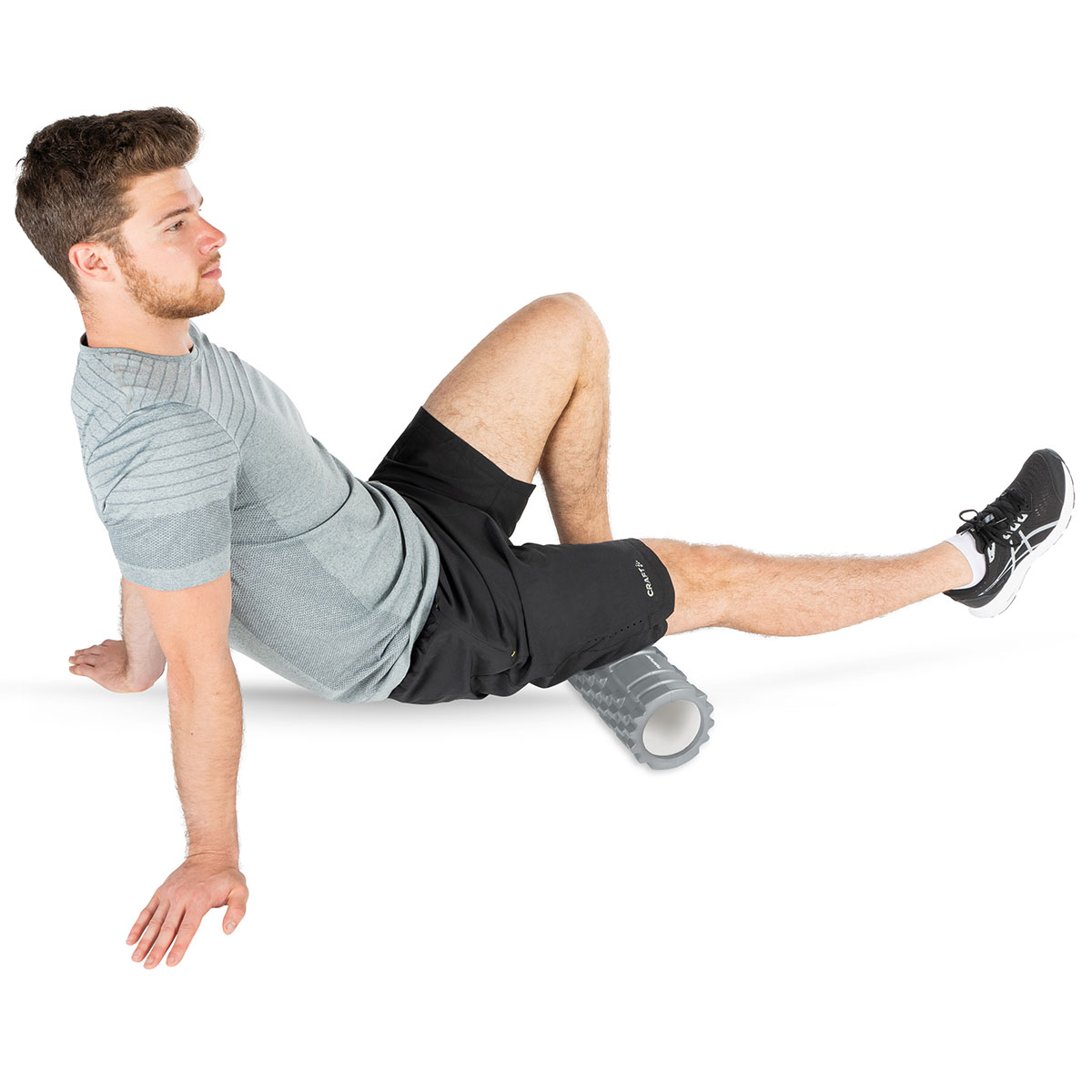 Tunturi Yoga Grid Foam Roller 33cm Γκρι - Image 24