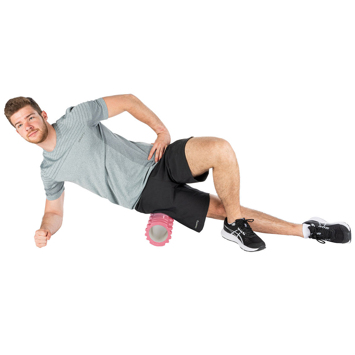 Tunturi Yoga Grid Foam Roller 33cm Ροζ χρυσό - Image 12