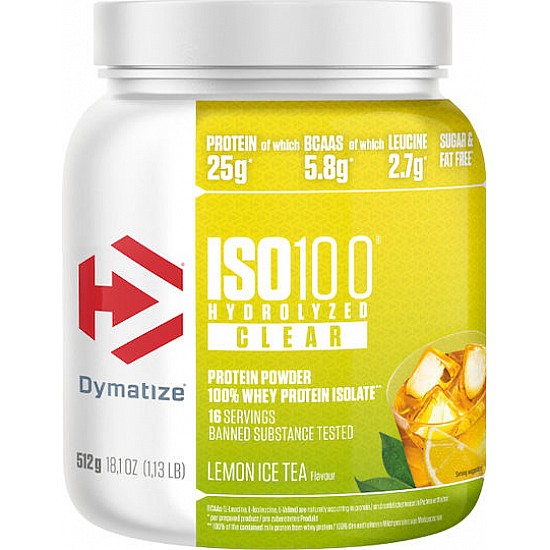 ISO 100 Clear Hydrolyzed 512gr (DYM) - Lemon Ice tea