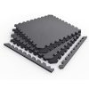 VIKING Δάπεδο προστασίας Puzzle 10 mm Μαύρο/Γκρι (4 Τεμάχια)