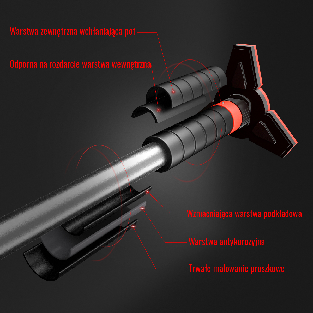 Μονόζυγο Πόρτας HMS DD400 DOOR GYM BAR 70-100 CM - Image 2