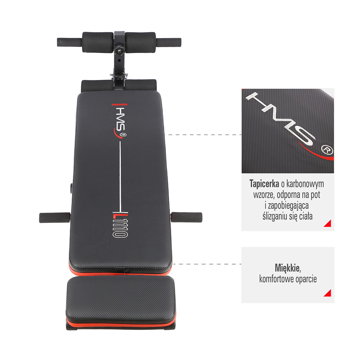 Πάγκος κοιλιακών HMS L1110 EXCERCISE BENCH - Image 2