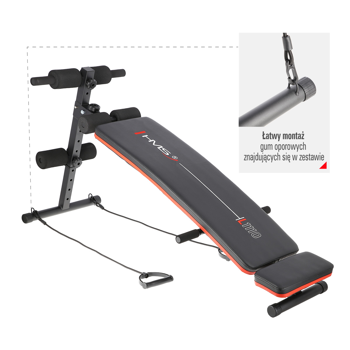 Πάγκος κοιλιακών HMS L1110 EXCERCISE BENCH - Image 3