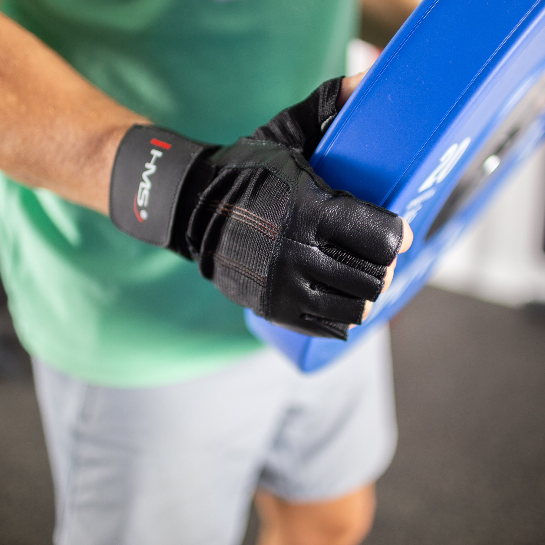 Γάντια γυμναστικής HMS RST04 SIZE XXL FITNESS GLOVES (BLACK) - Image 7